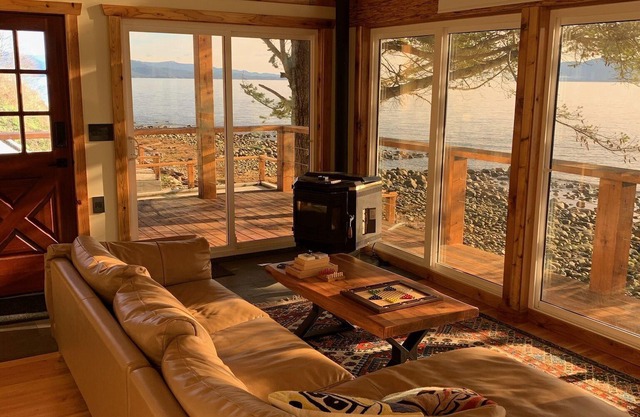 This oceanfront cabin is a perfect place to relax and recharge