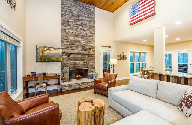 Three fantastic Sutton Knob cottages with fireplaces, and screened-in porches