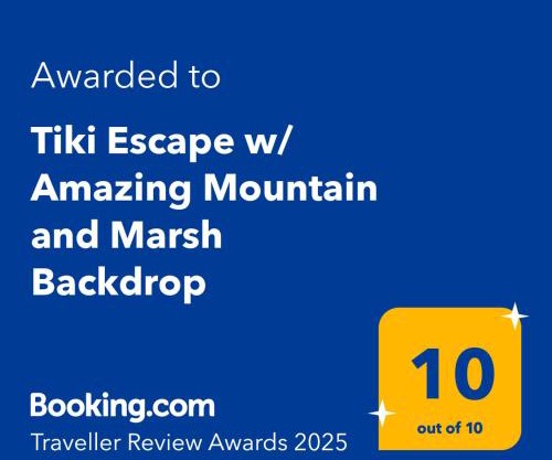 Tiki Escape w/Amazing Mountain and Marsh Backdrop