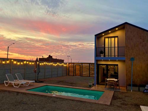 Tiny House con Piscina Privada, AC and Starlink