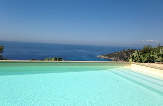 Torre delle Stelle, villa privada con vista al mar - aspecto soleado y gran piscina - dormir