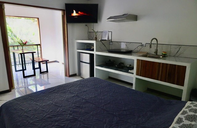 Toucan Studio Suite W/AC, TV, Kitchen, Bath, Balcony