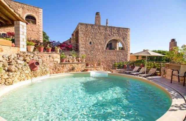 Villa tradicional de Creta | Villa Green Faskomilia | Impresionantes vistas | 1 dormitorio | Samonas