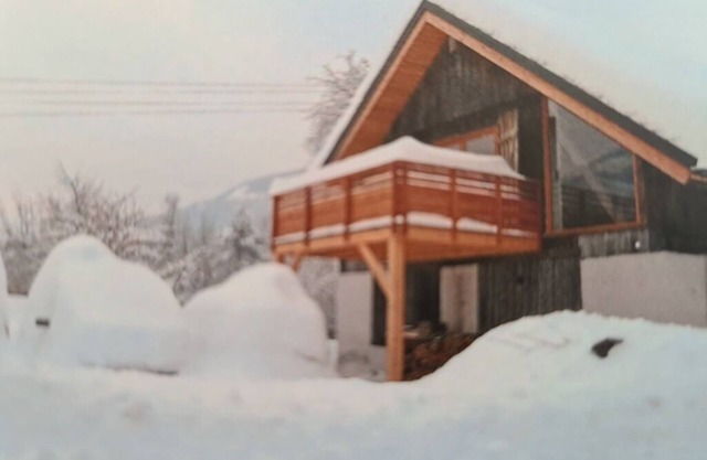 Traditional farmhouse in the middle of the Gailtal valley
