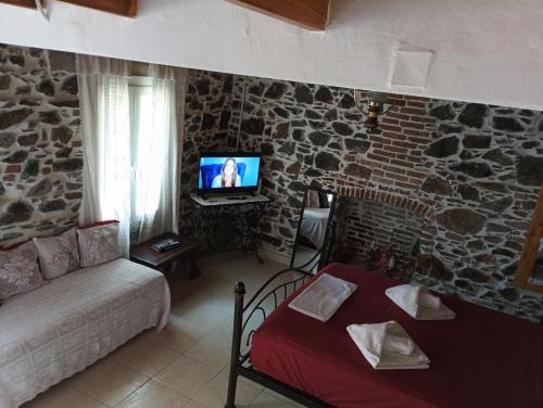 Traditional stone house in Mytilene