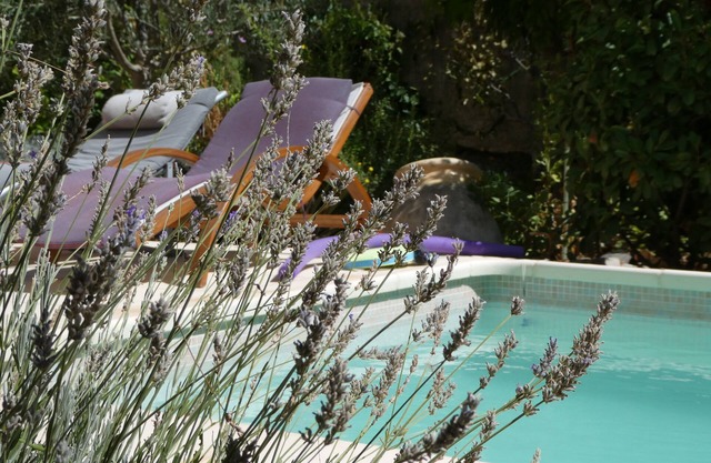 Tranquilo apartamento con piscina y hermoso jardín.