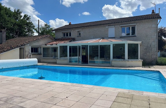 Tranquil House with large pool, set in private garden