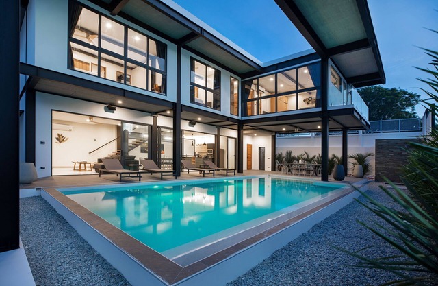 Trendy LoftStyle Eco Pool Villa Sunset 7