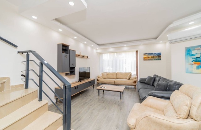 Triplex Villa with Sauna Near Airport in Antalya