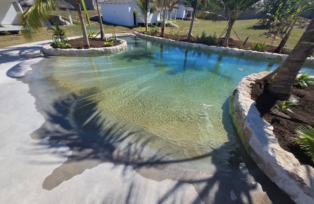 Tropical lagoon villa