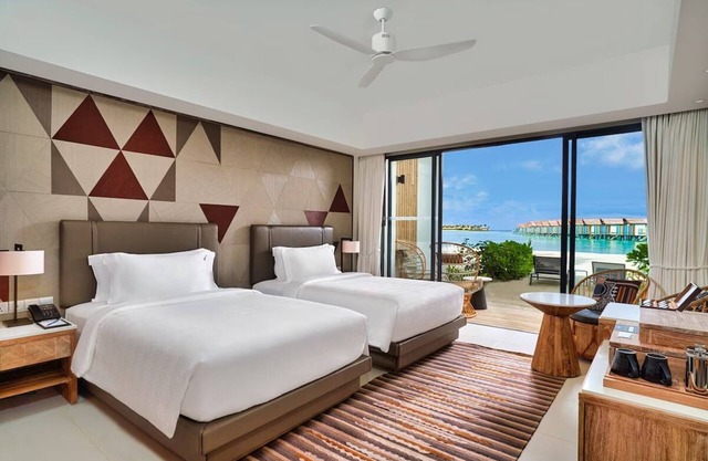 Twin Studio on Beachfront with Modern Comforts