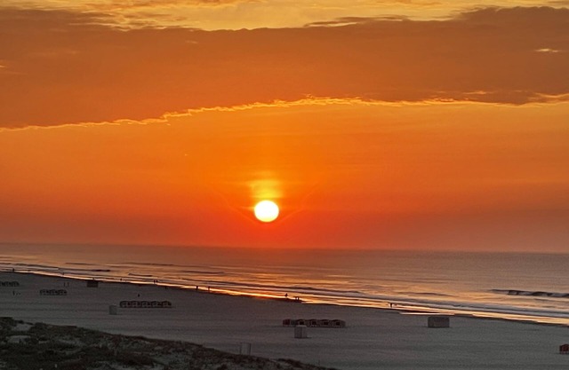 Two bedroom condo with deck overlooking the ocean. Private beach!