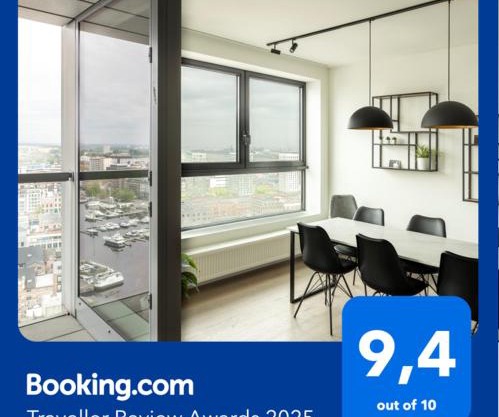 UNIEK appartement - mooiste en hoogste uitzicht op Antwerpen! - incl gratis parking