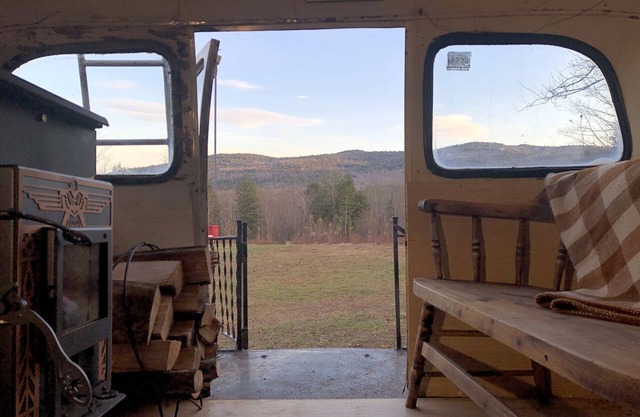 Unique 1962 Vintage Bus in the heart of the White Mountain National Forest