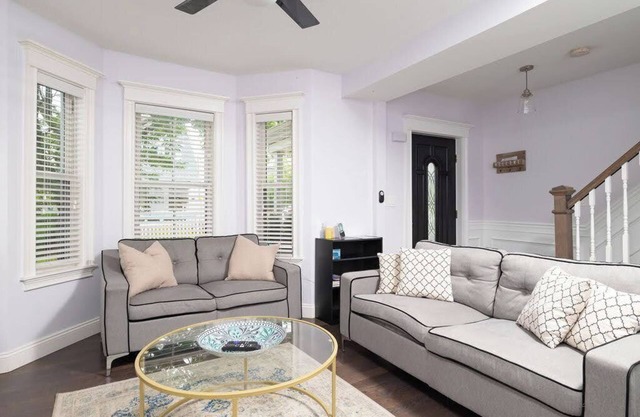 Unique & Modern 6 Bedroom Home close to Boston, Free Parking, Yard, 2 Units!