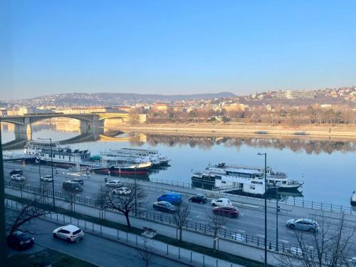 Unique view on Danube, Margaret Island, Buda Hills