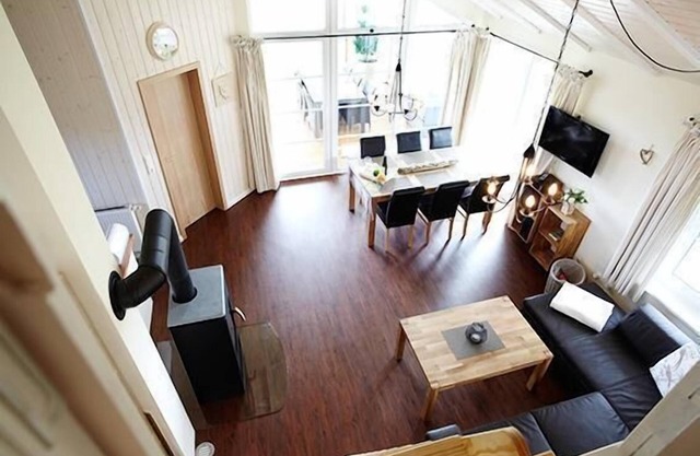 Unser 5 Wellnesshaus Austernperle hat 75 m² und Bietet Platz für bis zu 4 Pers