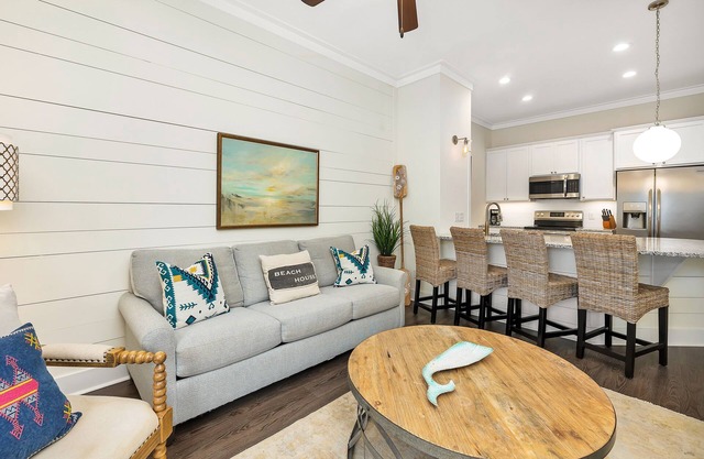 Updated condo with pool & steps to village