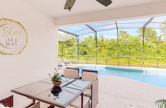 Updated home close to Disney with private pool, game room, & washer/dryer