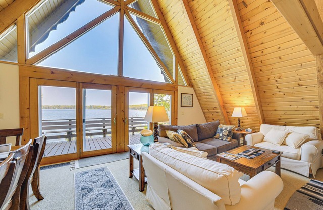 Upper Peninsula Lakefront A-Frame Cabin w/ Dock