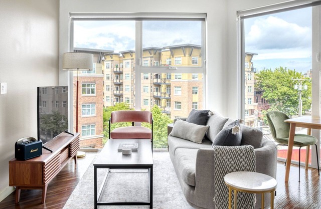 Upscale Ballard 1BR w/ W/D, BBQ & Gym, near Waterfront, by Blueground