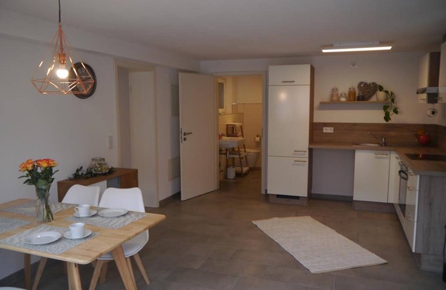 Vacation apartment in the center of Bad Endorf, 40 sqm first floor, 1 separate bedroom