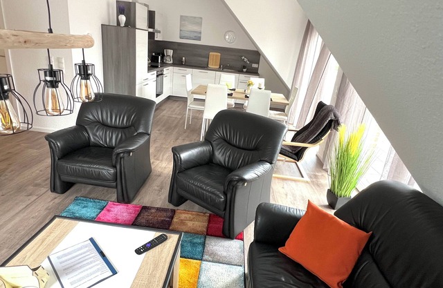 Vacation apartment "Nautilus" Papenburg roof terrace EBK new building 74 sqm Free Wifi 2 bedrooms