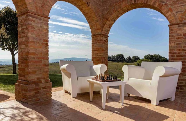 vacaciones de vacaciones gran chalet Italia, Toscana, Siena, buonconvento, piscina, Wi-Fi, aire acondicionado, a corto plazo a largo