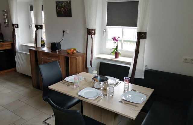Vacation home 86 sqm, 2 bedrooms, living room with sofa bed, terrace and garden