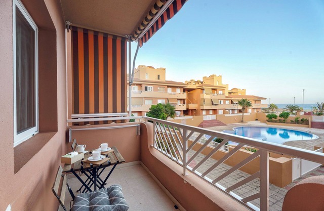 Vacaciones 'La Gomera' con vistas al mar, piscina compartida y Wi-Fi