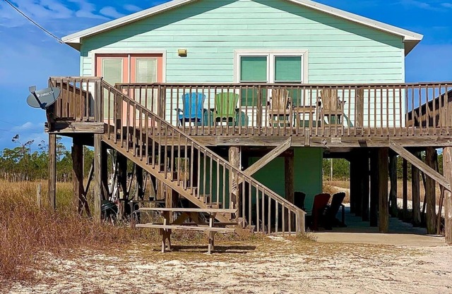 Very cute, well maintained 3 bedroom 2 bath house that will accommodate up to 9 people. This beach home was featured on the A&E show VACATION RENTAL POTENTIAL!