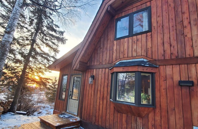 View-Large -Private Alaskan home in Anchorage Hillside- wooded