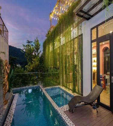 Villa 3 phòng ngủ thiên nhiên - bể bơi - đầy đủ tiện nghi