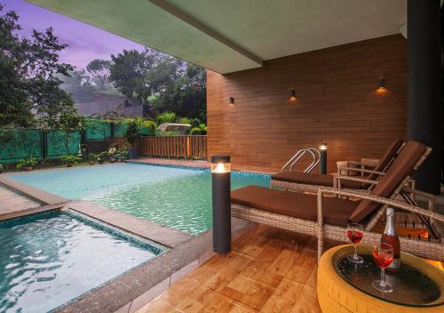 Villa 41 by StayVista - A chic retreat with a pool, poker table, and a theater room