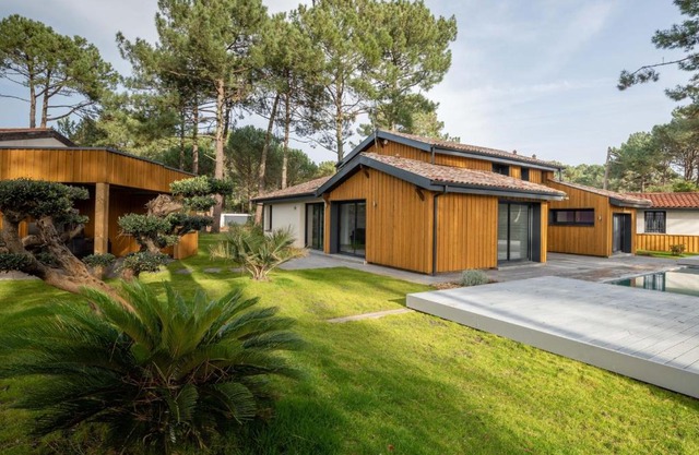 Villa 5 chambres à Biscarrosse avec piscine chauffée, wifi, proche océan - FR-1-521-18