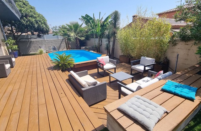 Villa 8 pers exotic garden heated pool near sea