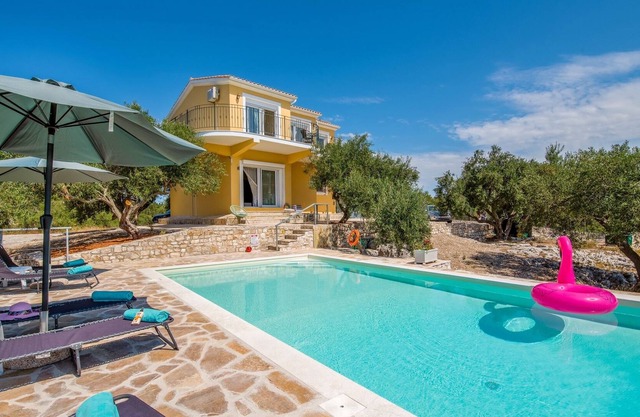 Vista única de Villa Agnanti Paxos