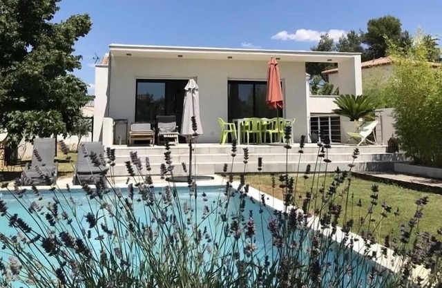 Villa de arquitecto con aire acondicionado, piscina, cerca de Palavas Montpellier