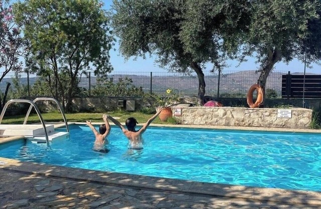 Villa Aloni-traditional Stone Villa With Nice View,pool and Garden