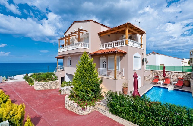 Villa Apollon Creta II con increíble mar, vista a la ciudad