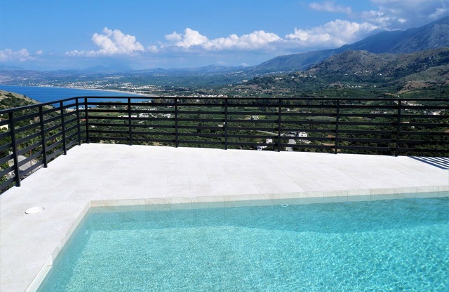 Villa ArGia with private pool and terraces with mountain & sea views in Chania