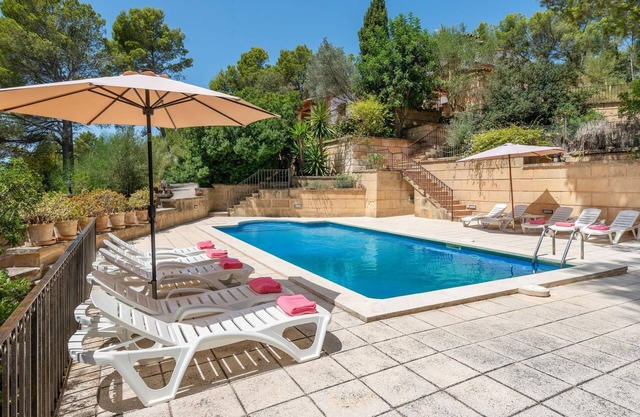 Villa Can Pere Vell con vistas a la bahía de Andratx, Mallorca