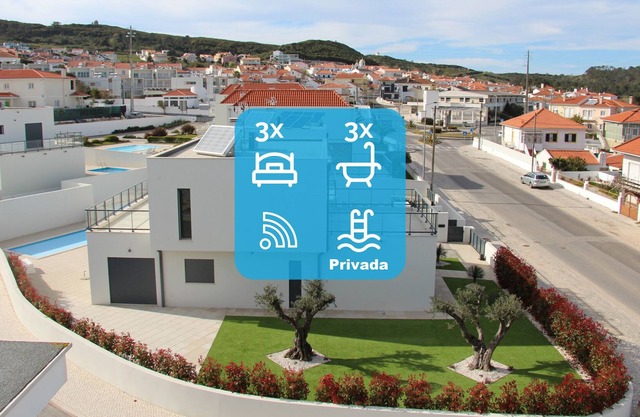 Villa Hortas- Casa de vacaciones con 3 dormitorios y piscina privada SCH047