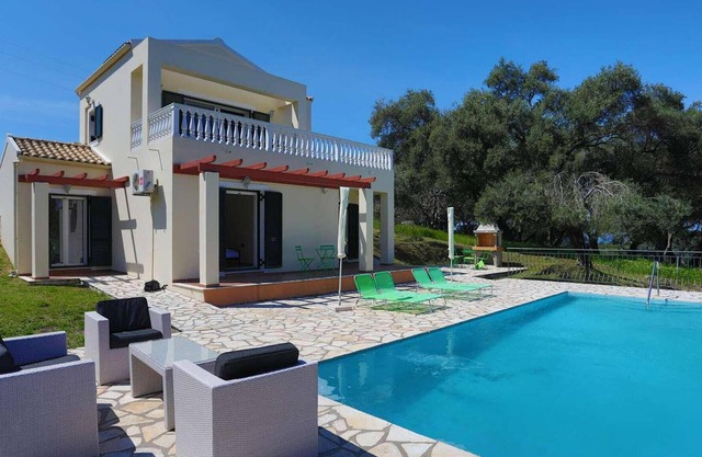 Villa Iremia is hidden in a lovely peaceful olive grove which provides it with total privacy.