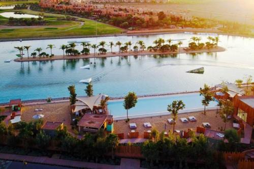 Villa Marrakech piscine privée vue sur Golf&Atlas