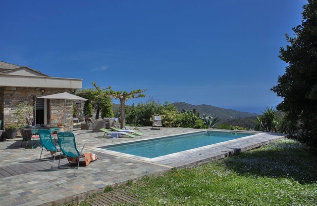 Villa Merusellu with sea view pool in Cap Corse