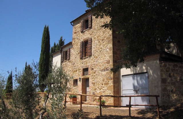 Whirlpool, casa de campo, en el valle de Montepulciano, panorama
