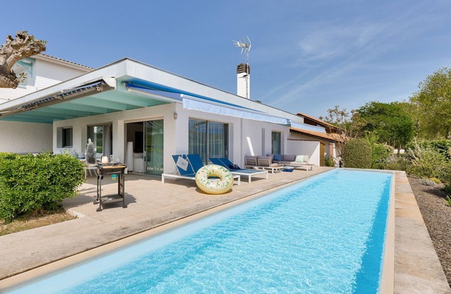 Villa para 9 en el Puerto de Taussat con piscina