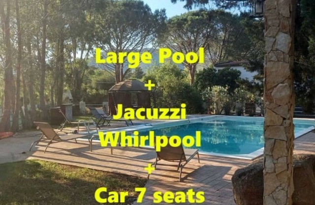 Villa con Gran Piscina, Jardín, Wi-Fi !