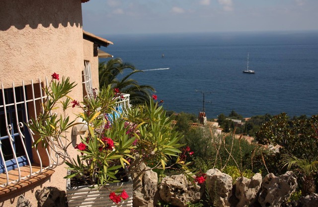 Villa con impresionantes vistas al mar.